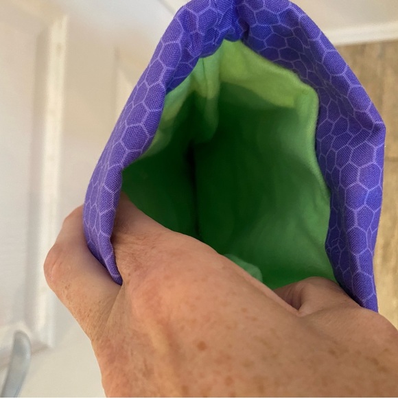 Handmade Laurel Burch Fabric Pattern Christmas Cat Stocking - Picture 5 of 6